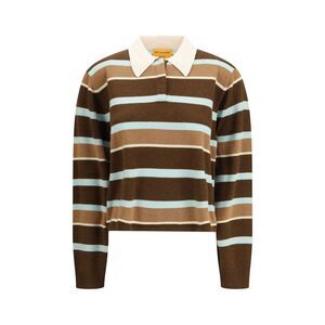 Guest In Residence Women Rugby Cropped Striped Jumper